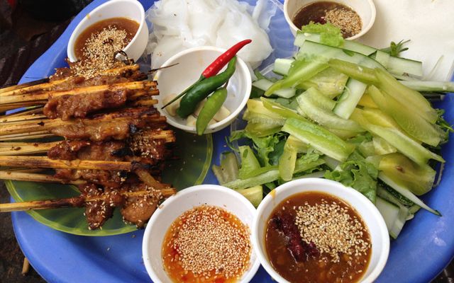 Thịt Xiên Nướng - Phố Cổ ở Quảng Nam