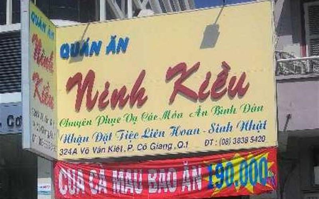Quán Ăn Ninh Kiều - Võ Văn Kiệt ở TP. HCM